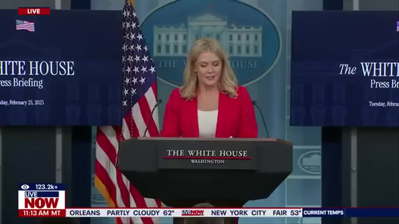 White House press briefing with Karoline Leavitt