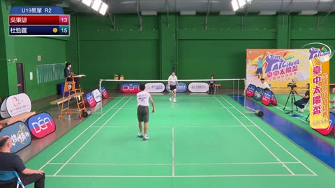 U19男單 吳秉諺 vs 杜勁霆 ｜ 114年臺中太陽盃球評實況轉播