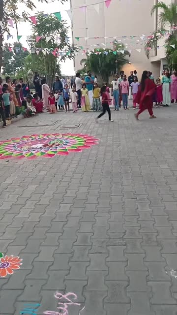 children participating at smarttown for pongal