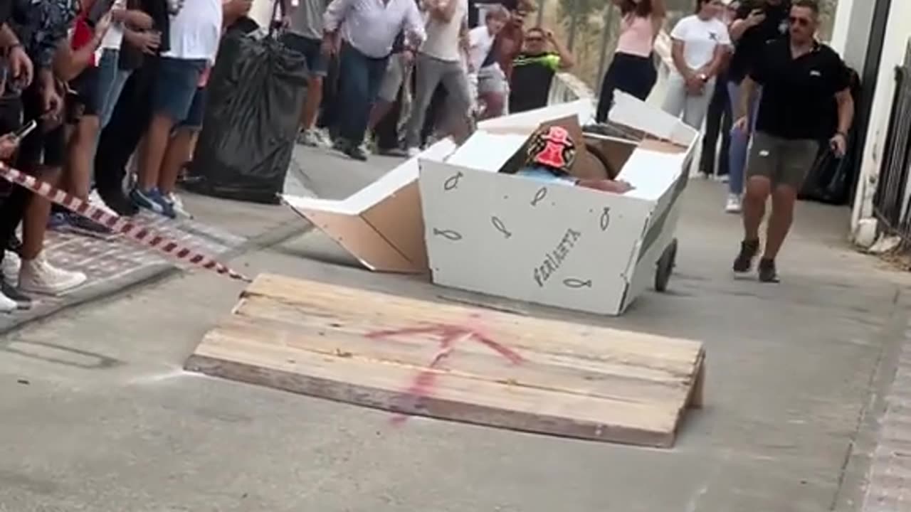 Soapbox Racer Flips Off Ramp