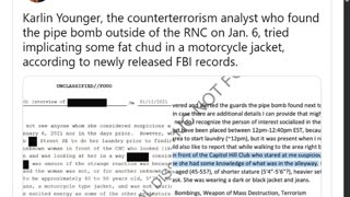FBI Agents Didn’t Interview Lady Who Found J6 Pipe Bomb Until She Contacted Them