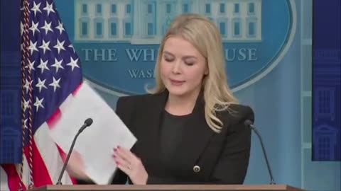 "Watch: Karoline Leavitt's Fiery Takedown at Today's White House Briefing!"