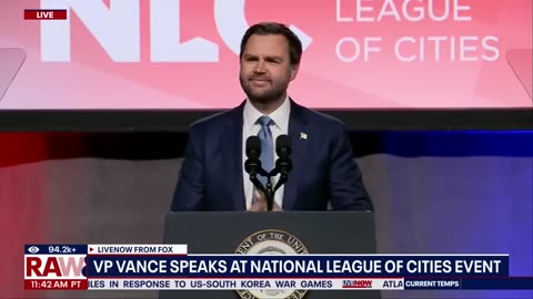 JD Vance: illegal immigrants are driving up housing prices! National League of Cities in Washington, D.C. - 3/10/25