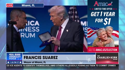 POTUS RECEIVES KEY TO THE CITY IN MIAMI!