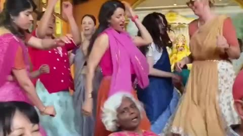 Temple kirtan at Iskcon New Gokula farm in Australia September 2025