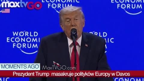 Trump w Davos o polskich wiatrakach -Max Kolonko Mówi Jak Jest - MaxTV