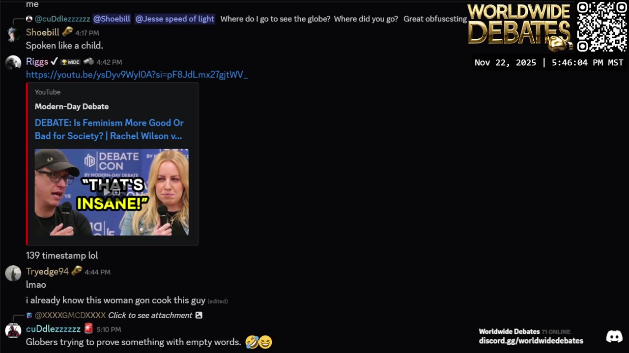 0183 WIDESTREAM - Worldwide Debates - YouTube/Twitch/Rumble