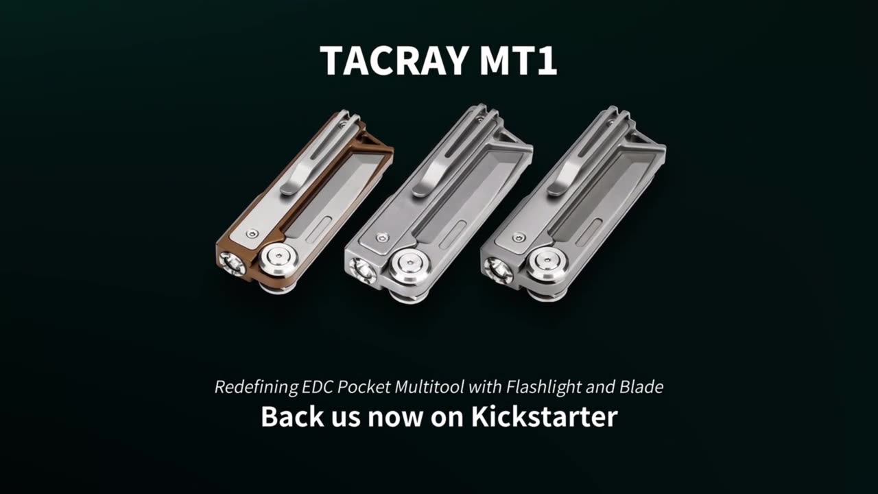 Tacray MT1 – The Ultimate EDC Multitool with Built-In Flashlight