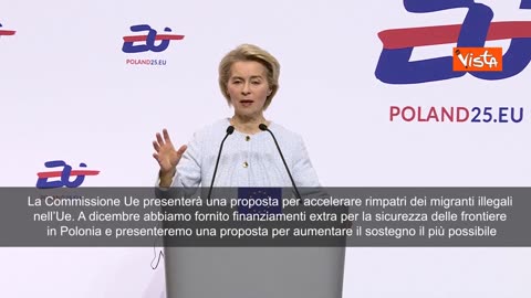 NOTIZIE DAL MONDO Von der Leyen:Commissione UE presenterà proposta per accelerare i rimpatri dei migranti illegali. Lo ha affermato la presidente della Commissione europea, Ursula von der Leyen