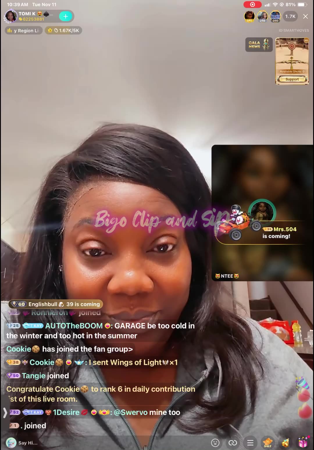 TomiKay shows a pic of Liyahs kitchen n oooowwwweeeee its a mess 11/11/25 #bigoclipandsip