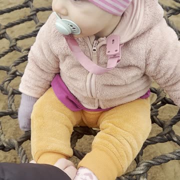 Baby Kayla Bravely Tries the Big Swing Again