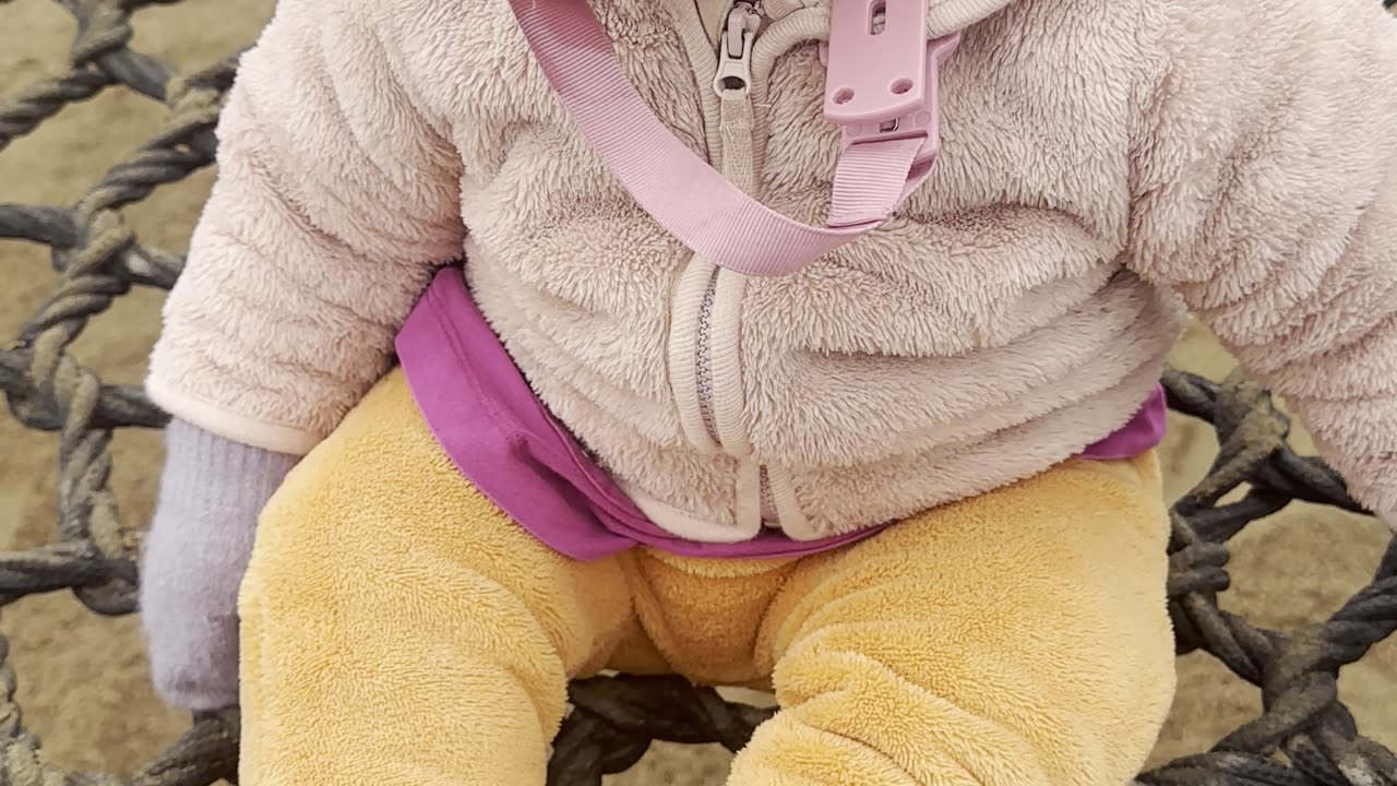 Baby Kayla Bravely Tries the Big Swing Again