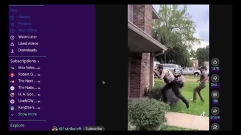 Criminal Tries To Run From Cops --- Meets Brick Wall