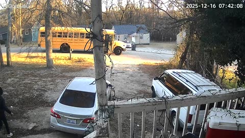 Son Dents School Bus Door With Head