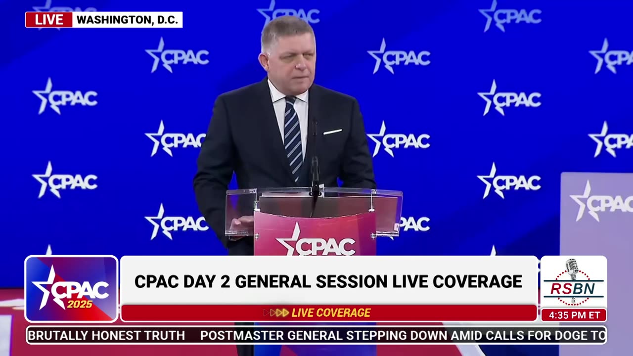 FULL SPEECH: Robert Fico Speaks at CPAC 2025 Day Two - 2/21/25