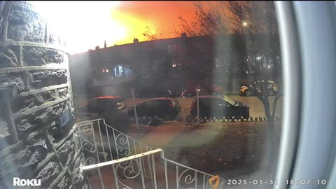 Doorbell Camera Captures Philadelphia Plane Crash