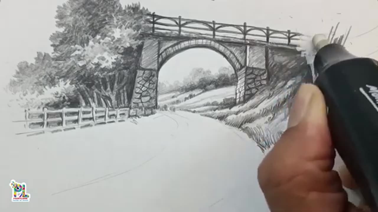 How to draw and shading with pencil Nature Art