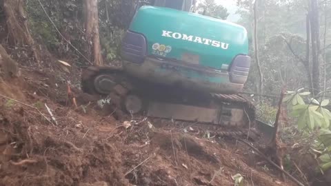 POV: Building a Road on a Forest Mountain With No Room for Error!