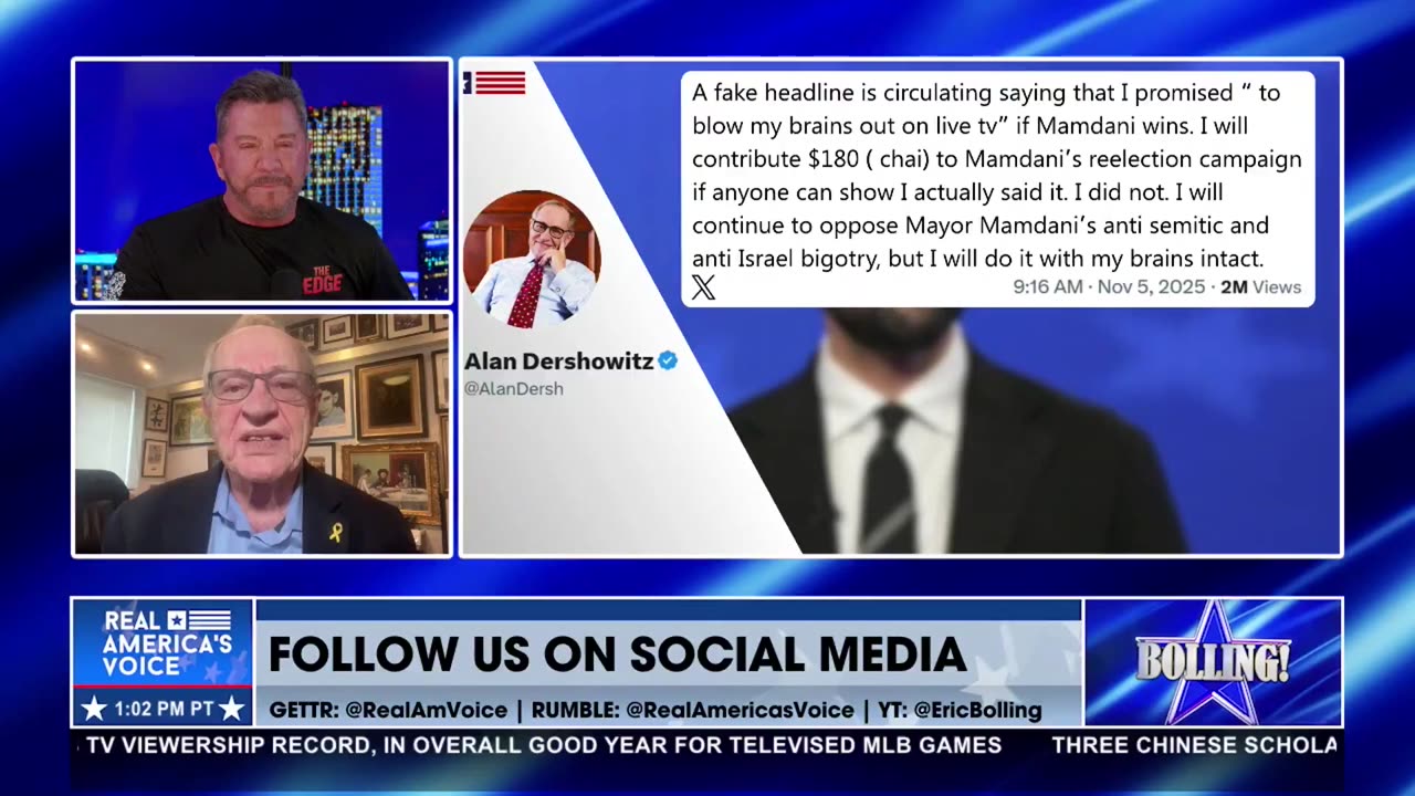 DERSHOWITZ RESPONDS TO FAKE NEWS