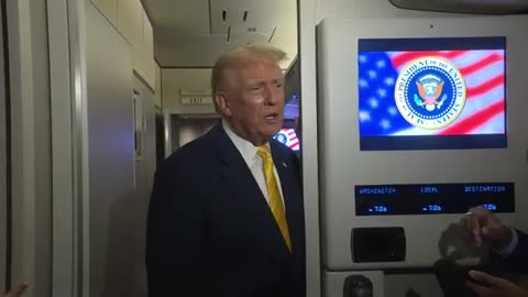 President Trump Speaks with Press on Air Force One Nov 14 2025