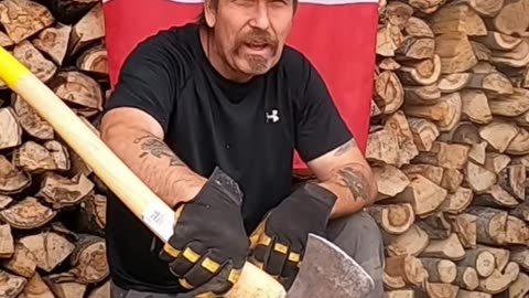 Wood Stacking_ Independence, Staying in Shape, and Why You Need It! #livingoffgrid