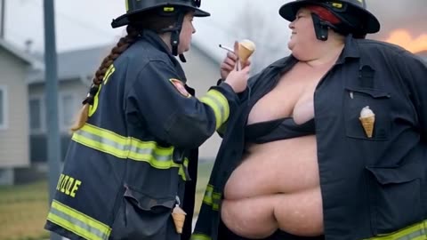 Firefighters bravely fighting fires in the Palisades one year ago.