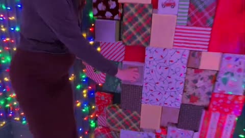 So bright it hurt her eyes! 🎄