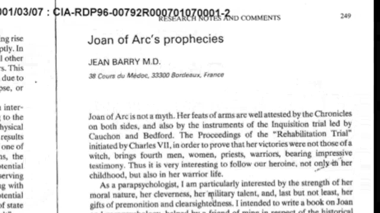 Remote Viewing and Weather Control (CIA Stargate)