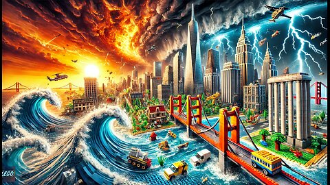 $100,000 Lego City Vs Natural Disasters