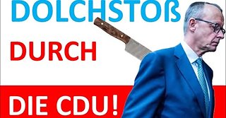 Merz von den eigenen links-grünen CDU Leuten erdolcht!