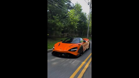 Orange McLaren Beauty: Speed, Style & Scenic Vibes 🏎️🔥"