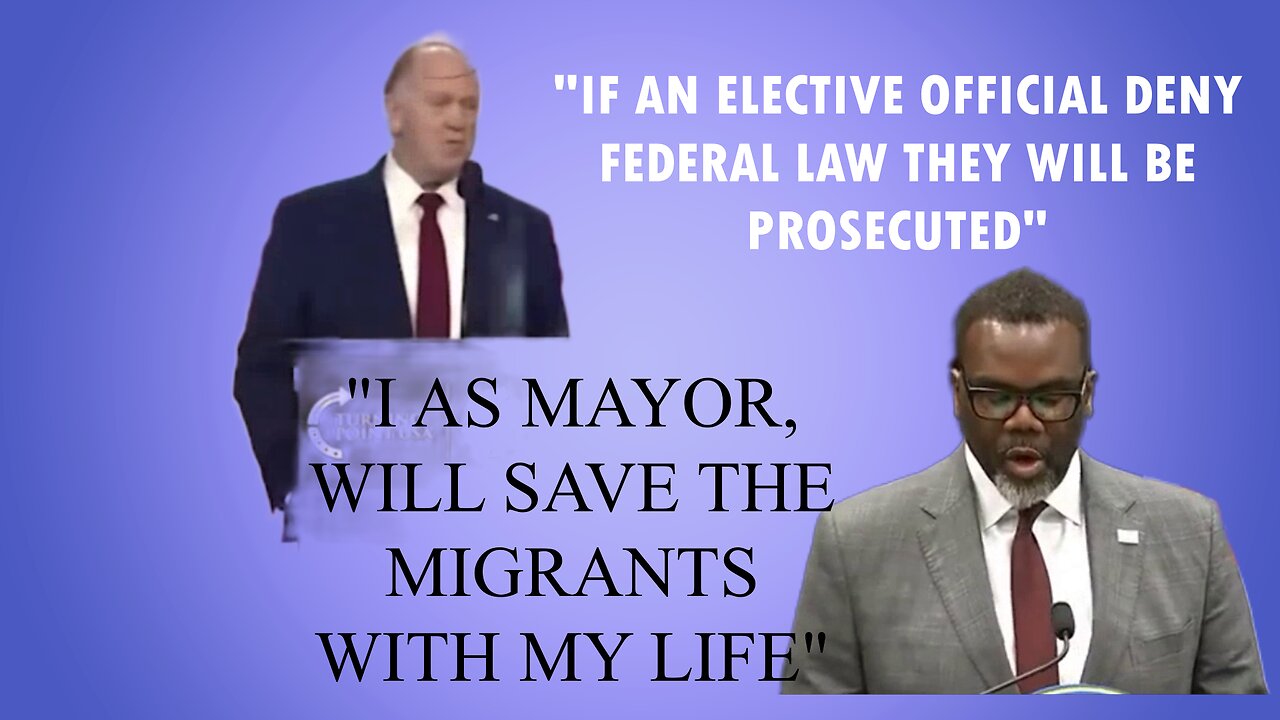 CHICAGO'S MAYOR Will Fight FERDERAL LAWS.."I will save the migrants till the END."