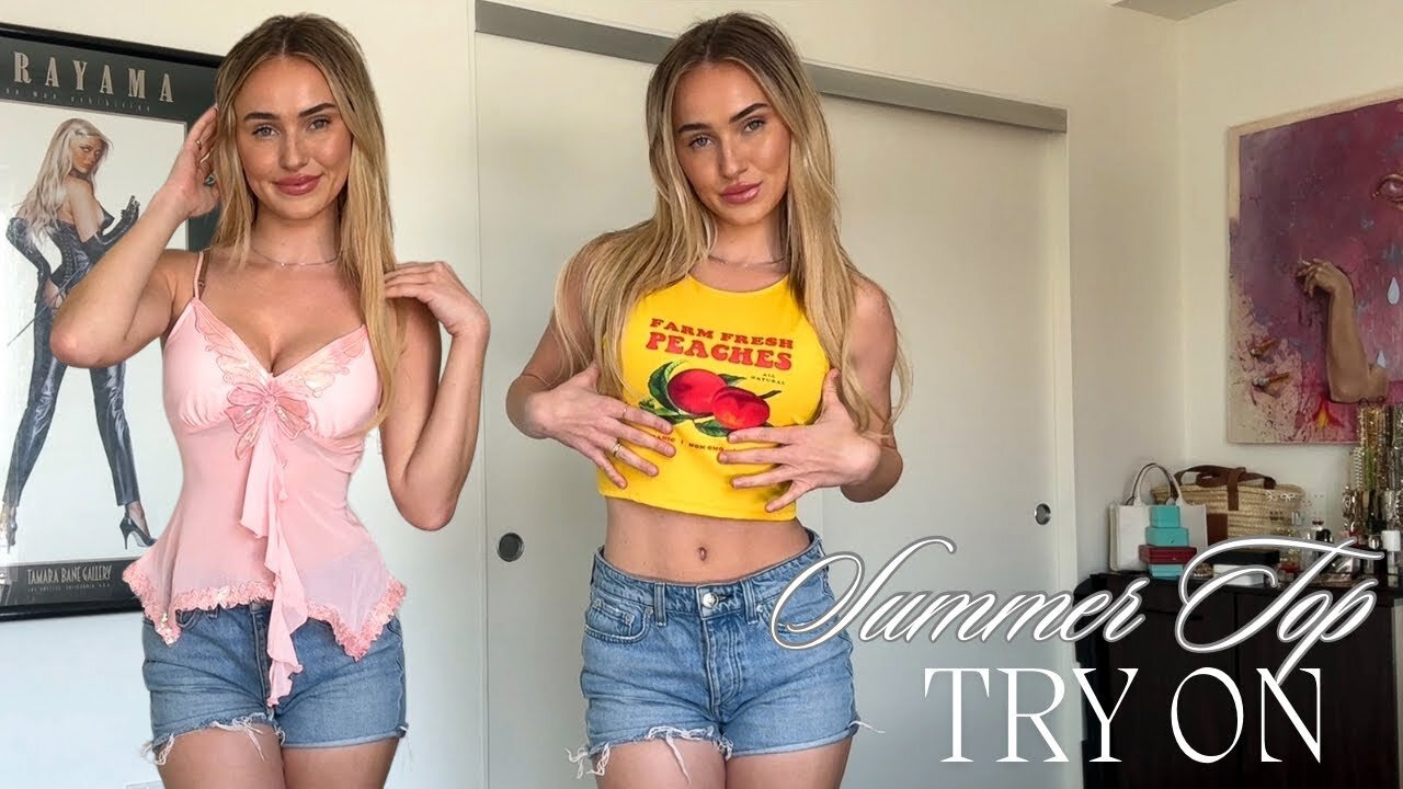 Top Try On for Summer