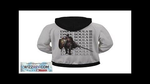 Stunning Dark Souls III Logo Warrior Class Gray Zip Up Hoodie Review