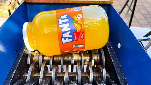 Shredding Fanta Bottles | Satisfying ASMR Crushing Sounds