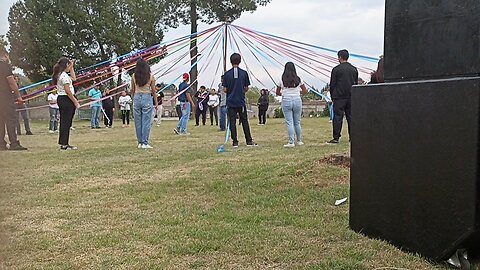 preparación para bailar las cintas camada Pichones