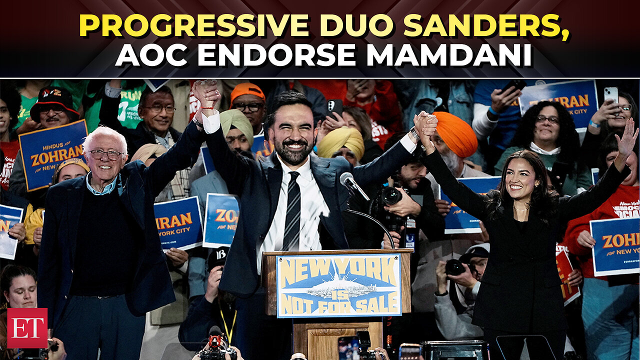 ‘Progressive power rises in NYC’: Bernie Sanders, AOC back Zohran Mamdani for mayor amid heated race
