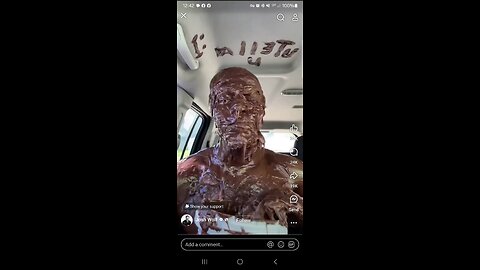 Insane man covers himself with Nutella