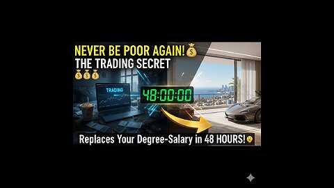 NEVER BE POOR AGAIN! 💸 The TRADING SECRET That Replaces Your Degree-Salary in 48 HOURS!