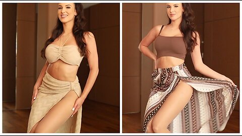 SUMMER OUTFITS - long skirts, heels, pantyhose TRY ON || Excinderella