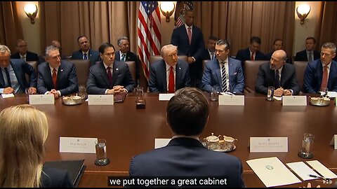 Trump's Cabinet meeting. We will go bankrupt! Peace troops in Ukraine OUT!