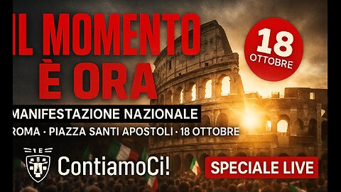 Roma, 18 OTTOBRE 2025 – “IL MOMENTO È ORA”