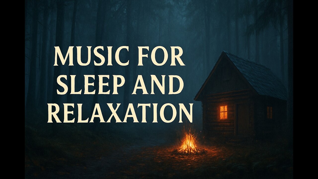 Rainy Night Forest 🌙 Sleep Music & Relaxing Nature Sounds