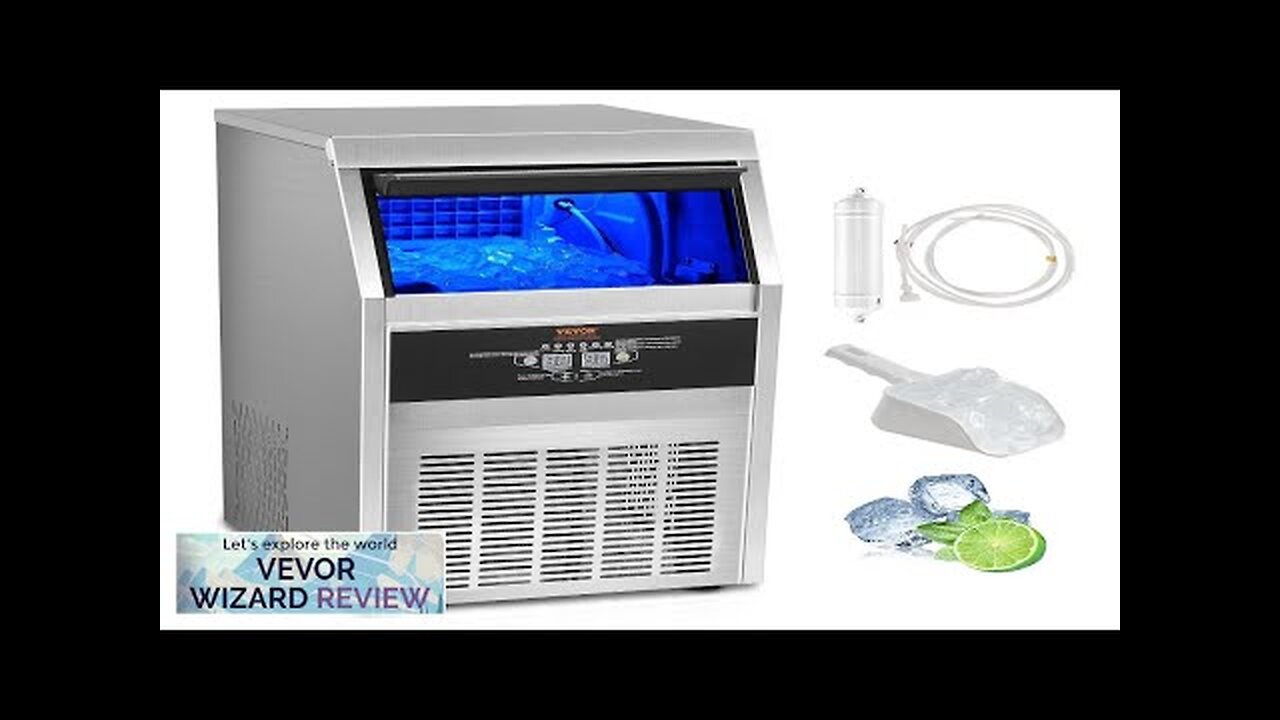 VEVOR Commercial Ice Maker 90lbs/24H Ice Maker Machine 45 Ice Cubes in Review