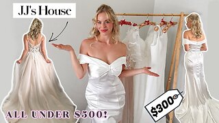 TRYING ON JJsHOUSE WEDDING DRESSES... I found my DREAM dress!!!!