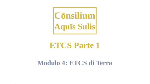 ETCS Part 1 Module 4 (Italiano)