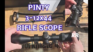 PINTY 3-12x44 Rifle Scope for Picatinny, Weaver Rail, Airsoft