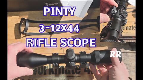 PINTY 3-12x44 Rifle Scope for Picatinny, Weaver Rail, Airsoft