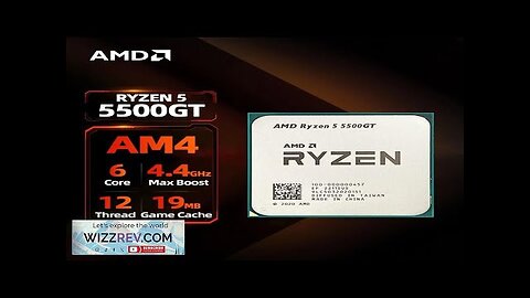 AMD RYZEN 5 5500GT 100% Brand New CPU Gaming Processor 6-Core 12-Thread Review