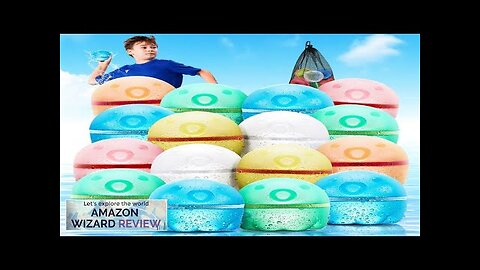 16PCS Reusable Water Balloons for Kids Splash Refillable Water Balloons Bombs Self Review